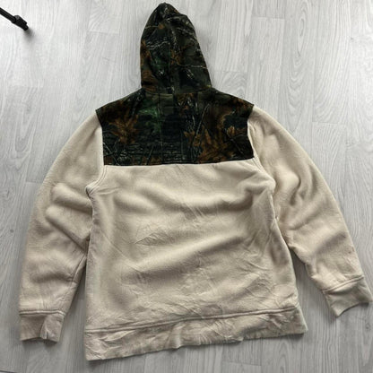 VINTAGE REALTREE ZIP UP FLEECE HOODIE CAMO CREAM