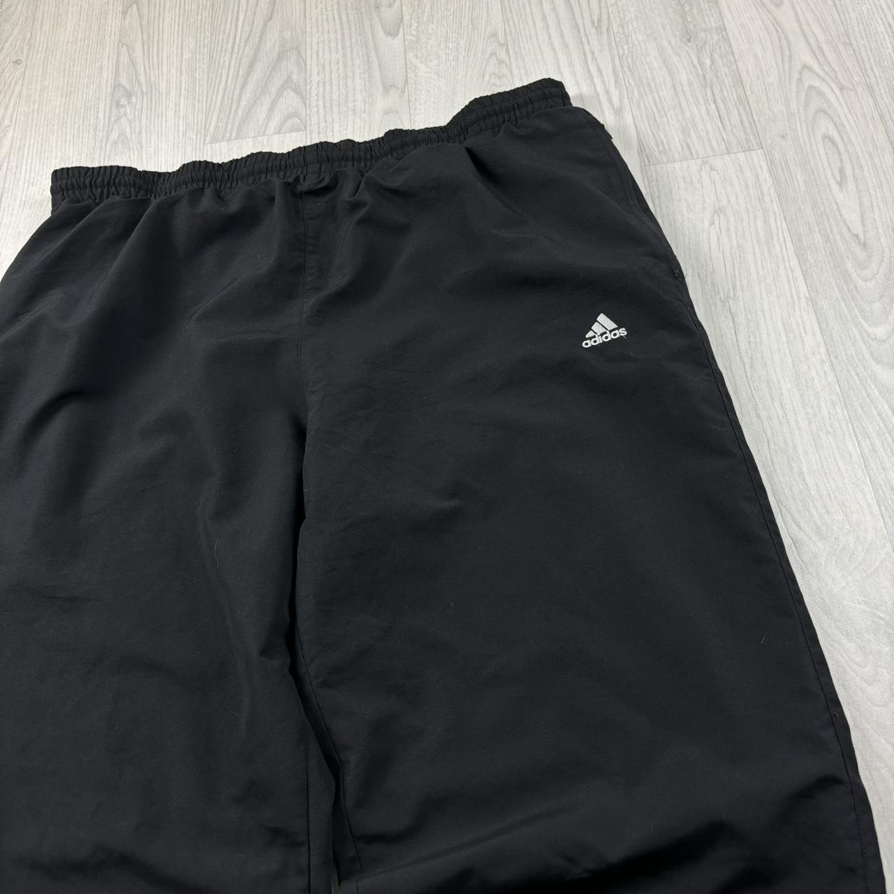 VINTAGE Y2K ADIDAS BAGGY TRACKSUIT BOTTOMS BLACK