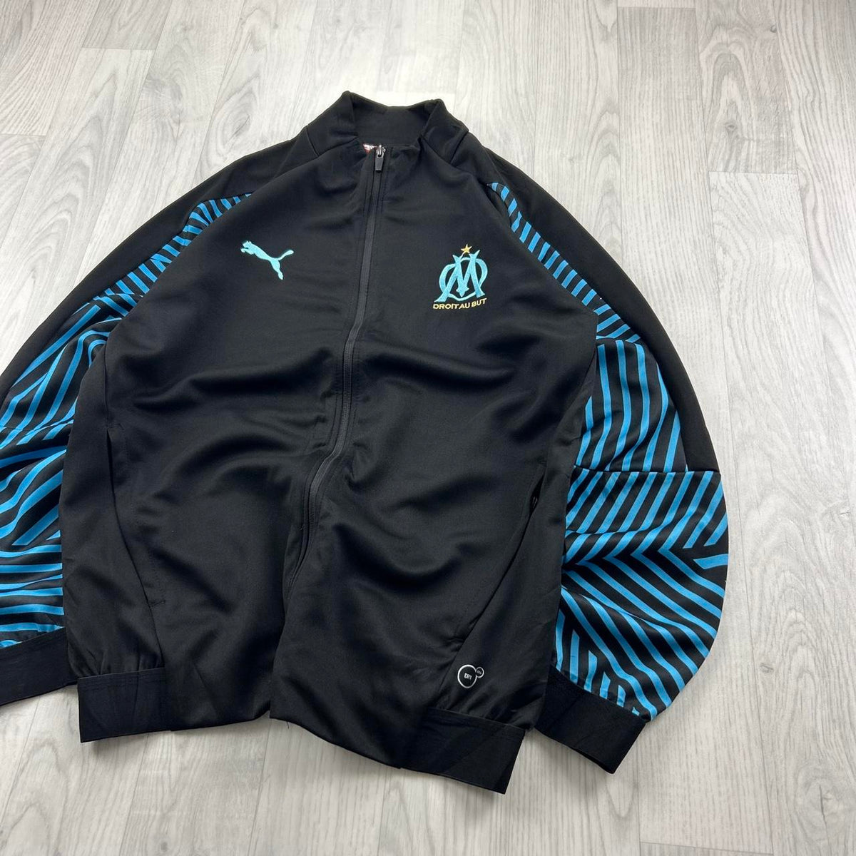 2018/19 PUMA MARSEILLE FOOTBALL TRACK JACKET BLACK / BLUE