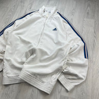 VINTAGE Y2K ADIDAS WINDBREAKER JACKET WHITE