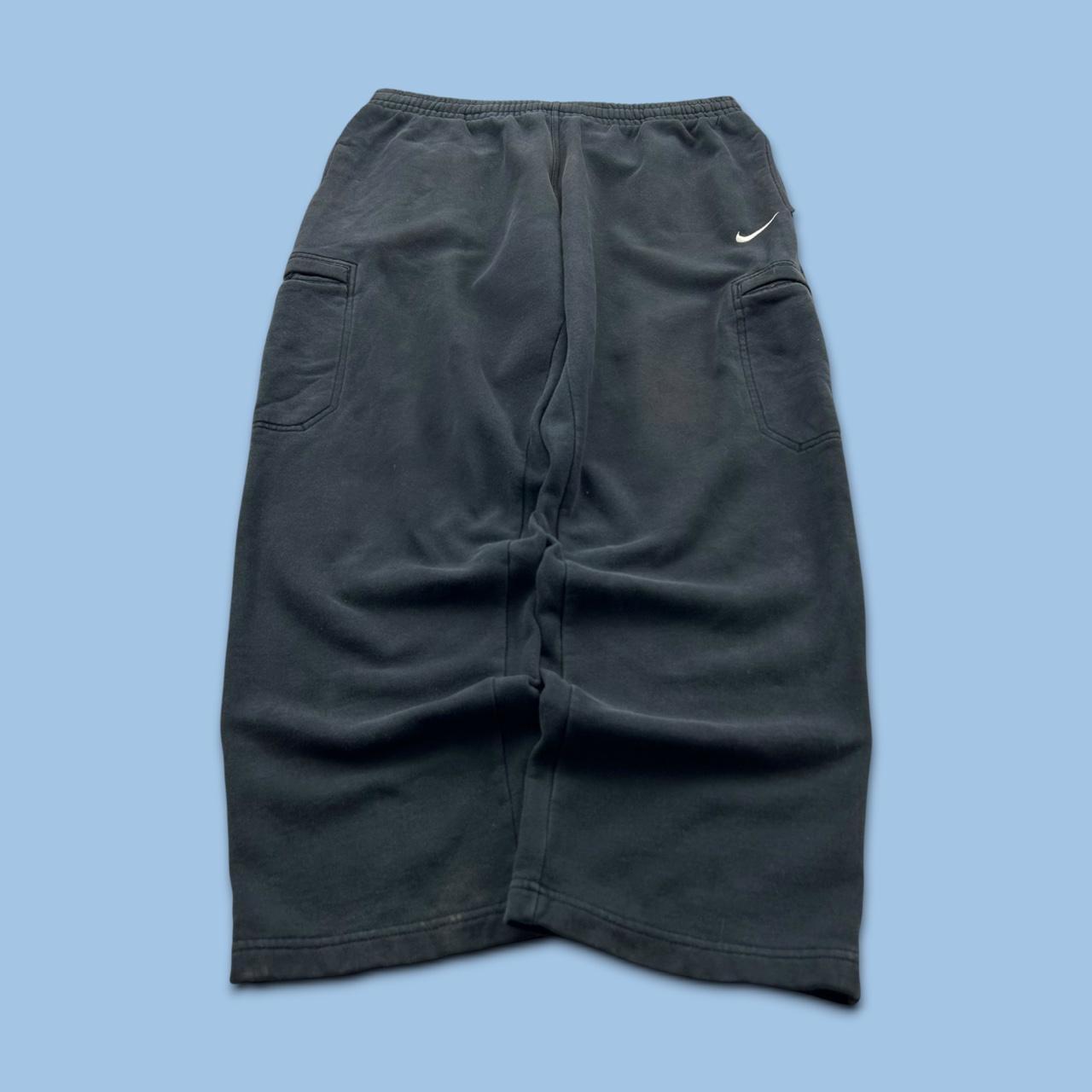 VINTAGE Y2K NIKE CARGO BAGGY COTTON SWEATPANTS BLACK