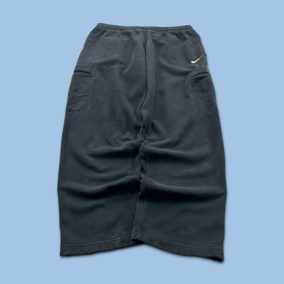 VINTAGE Y2K NIKE CARGO BAGGY COTTON SWEATPANTS BLACK
