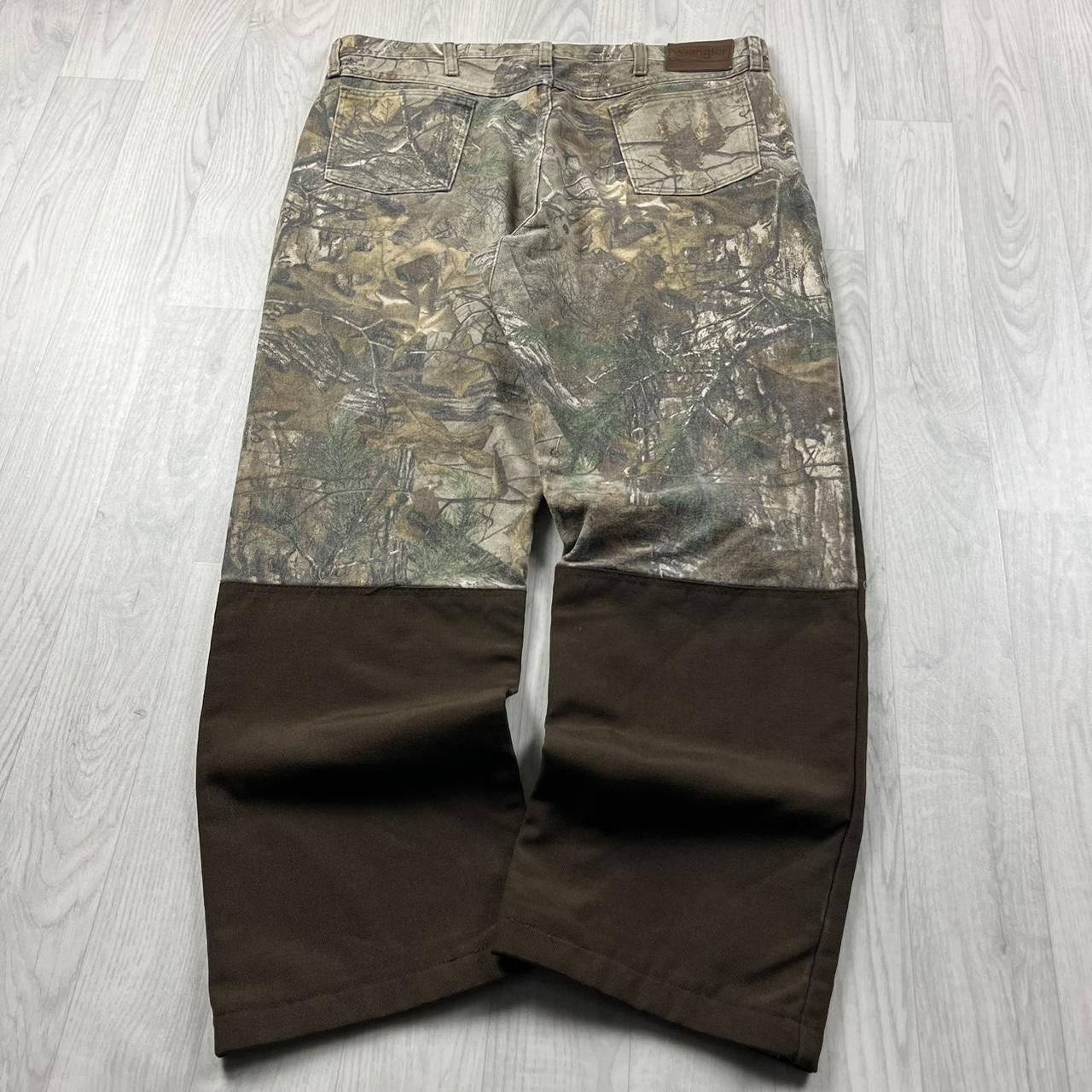 VINTAGE REALTREE WRANGLER BAGGY CAMO CARGO PANTS BROWN