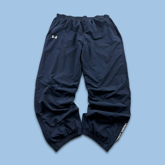 VINTAGE Y2K UNDER ARMOUR BAGGY TRACKSUIT BOTTOMS NAVY