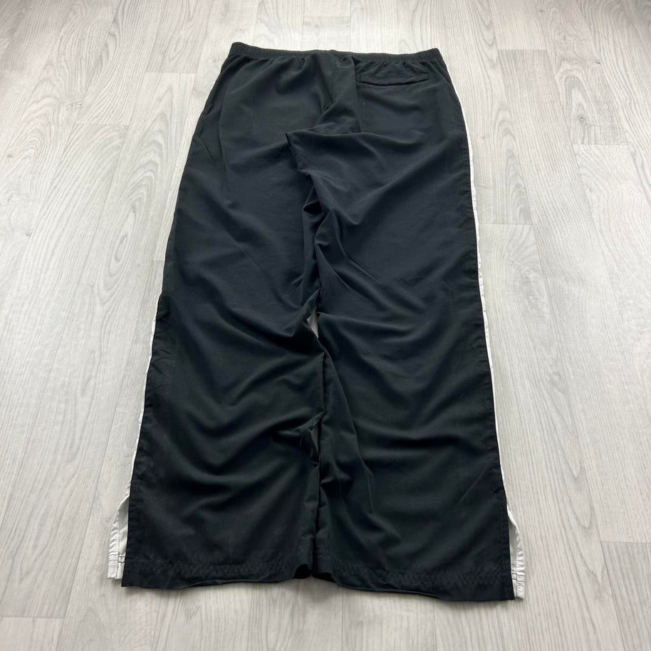 VINTAGE Y2K NIKE LOW RISE BAGGY TRACKSUIT BOTTOMS BLACK
