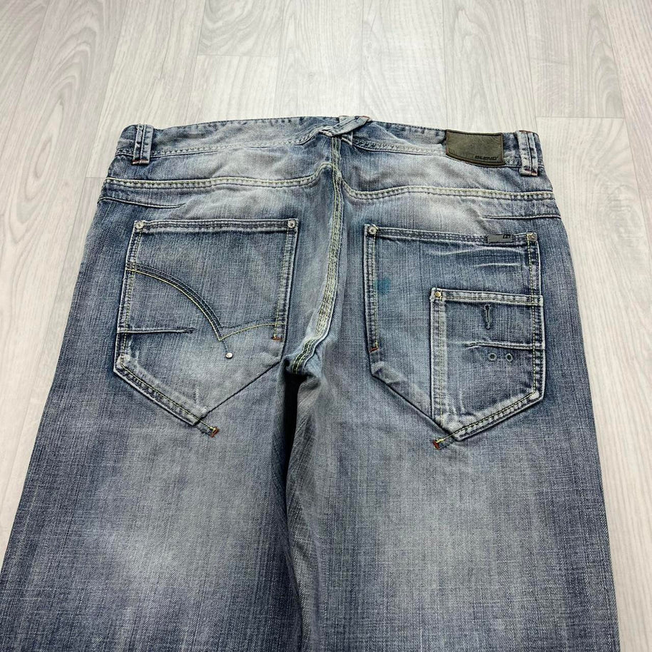 VINTAGE Y2K BLEND BAGGY JEANS BLUE