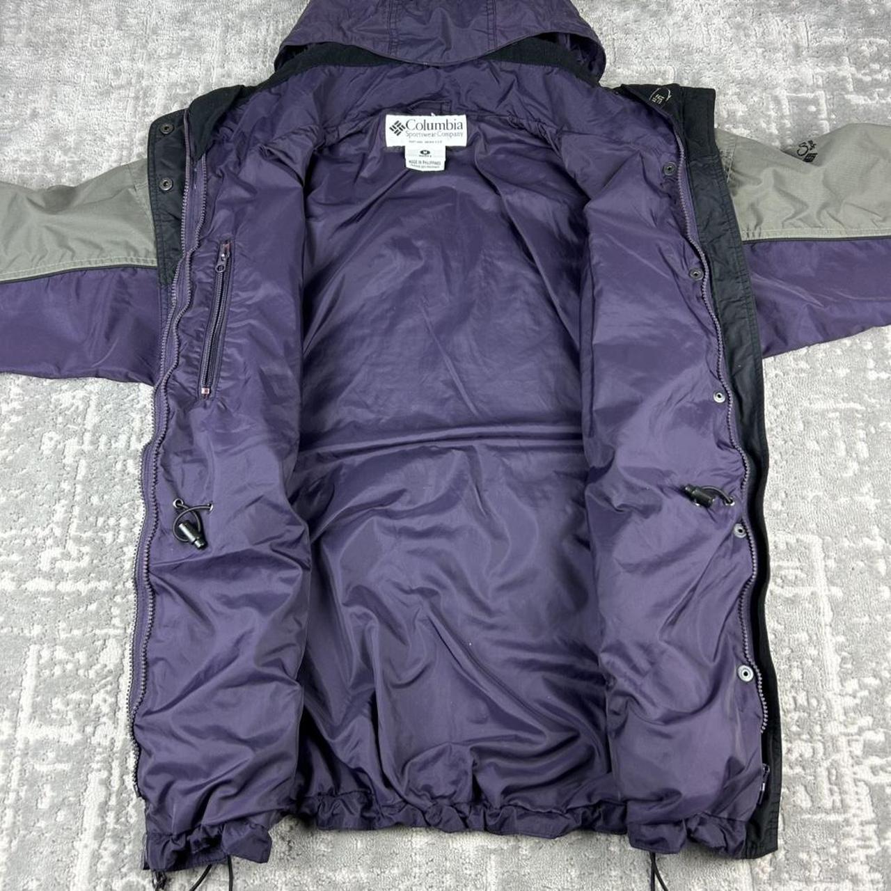 VINTAGE 00s COLUMBIA TECHNICAL HOODED UTILITY JACKET PURPLE KHAKI