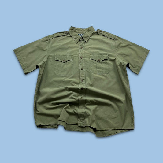 VINTAGE Y2K RALPH LAUREN SHORT SLEEVE SHIRT GREEN