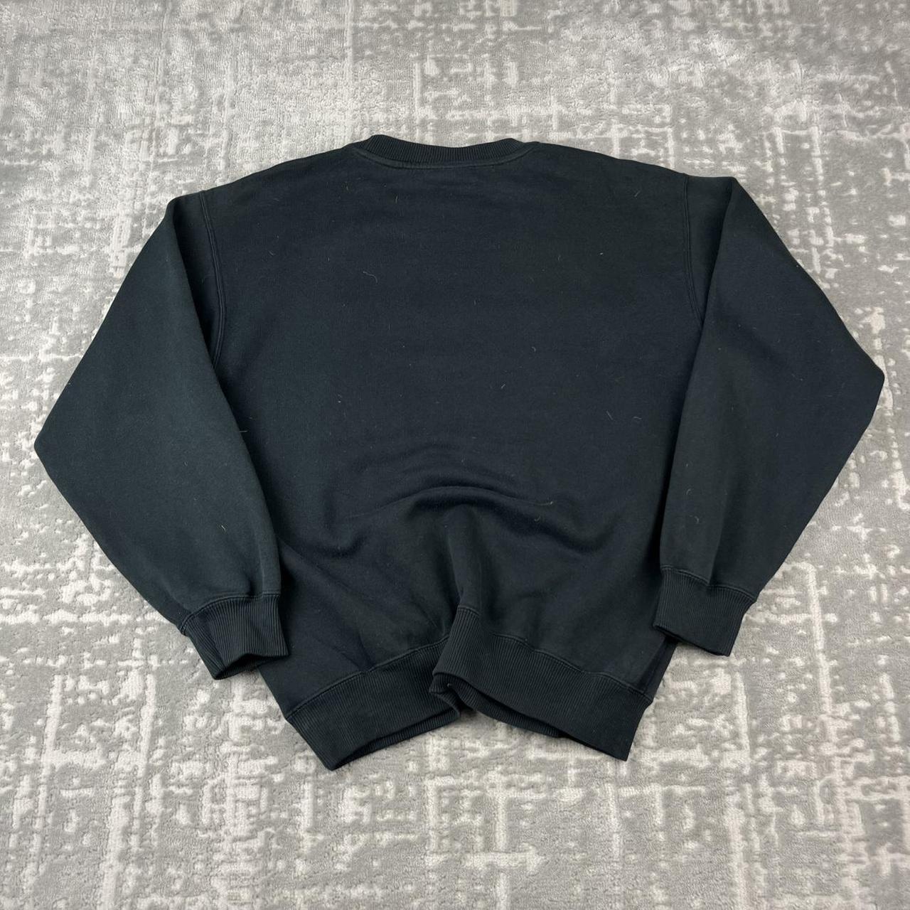 VINTAGE Y2K REEBOK SPELL OUT BOXY SWEATSHIRT BLACK