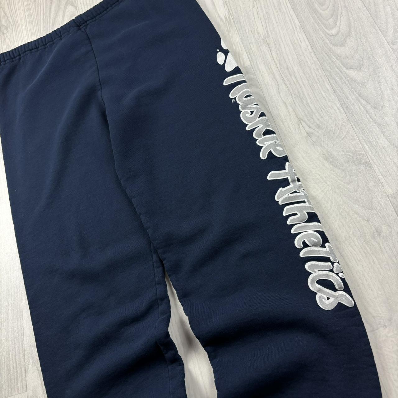 VINTAGE RUSSELL ATHLETIC COLLEGE BAGGY COTTON SWEATPANTS NAVY