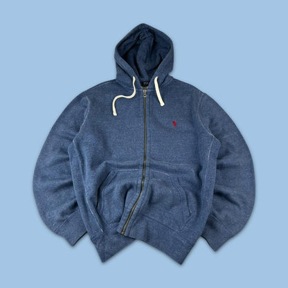 VINTAGE Y2K RALPH LAUREN ZIP UP HOODIE NAVY