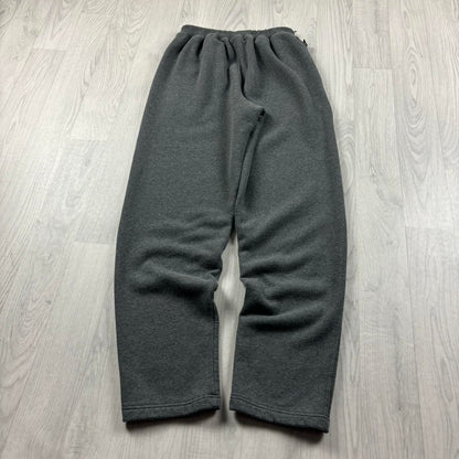 VINTAGE 00s NIKE STRAIGHT LEG COTTON SWEATPANTS CHARCOAL GREY