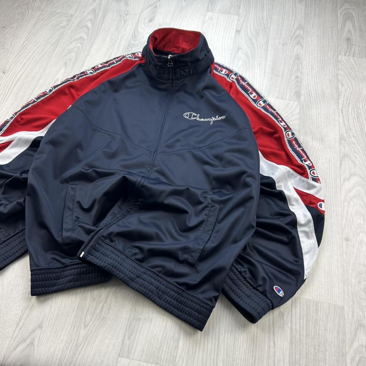 VINTAGE Y2K CHAMPION TRACK JACKET NAVY