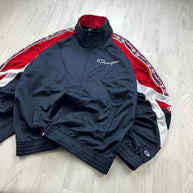 VINTAGE Y2K CHAMPION TRACK JACKET NAVY