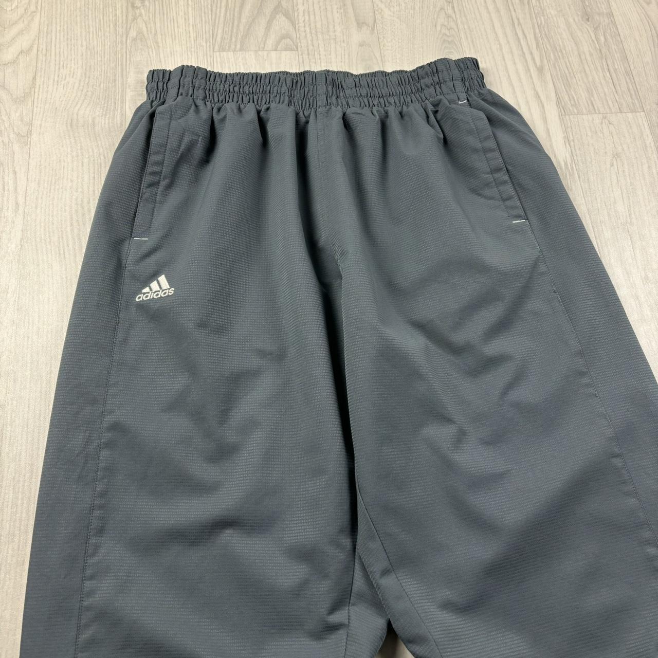 VINTAGE Y2K ADIDAS BAGGY TRACKSUIT BOTTOMS GREY