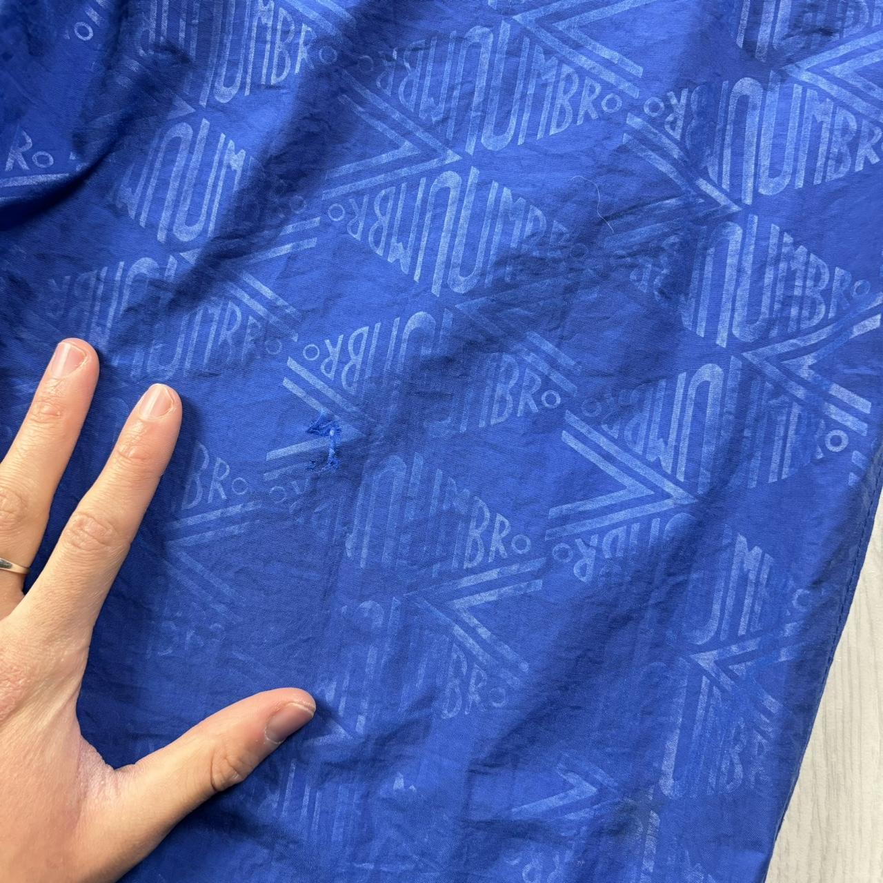 VINTAGE 90s UMBRO BAGGY TRACKSUIT BOTTOMS BLUE