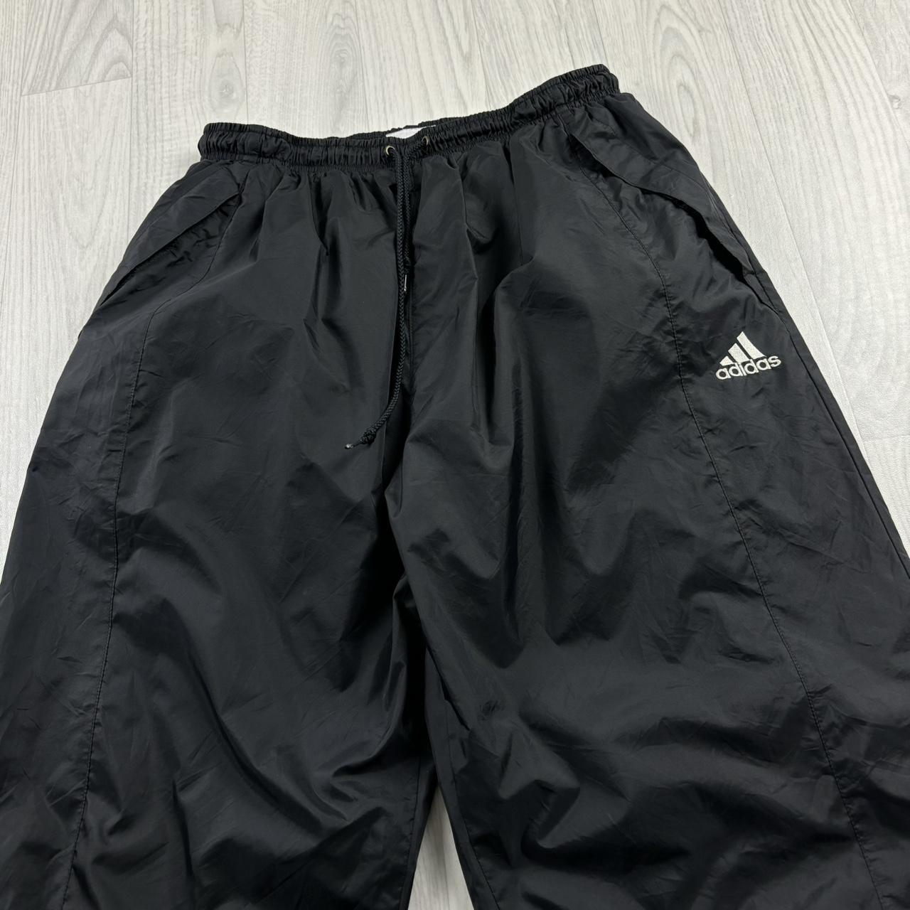 VINTAGE Y2K ADIDAS BAGGY TRACKSUIT BOTTOMS BLACK