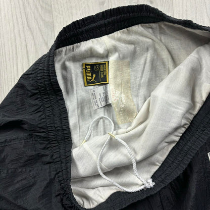 VINTAGE 90s PUMA BAGGY TRACKSUIT BOTTOMS BLACK
