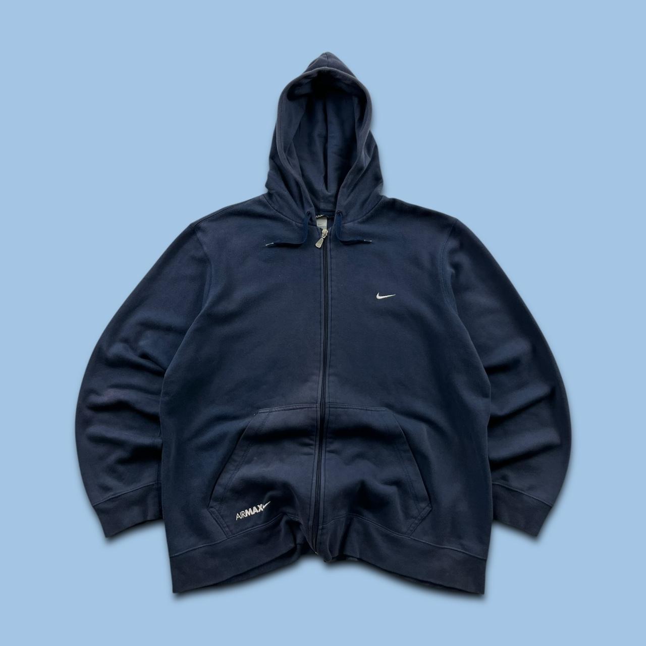 VINTAGE Y2K NIKE ZIP HOODIE NAVY