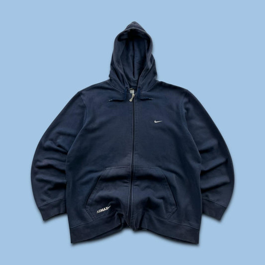 VINTAGE Y2K NIKE ZIP HOODIE NAVY