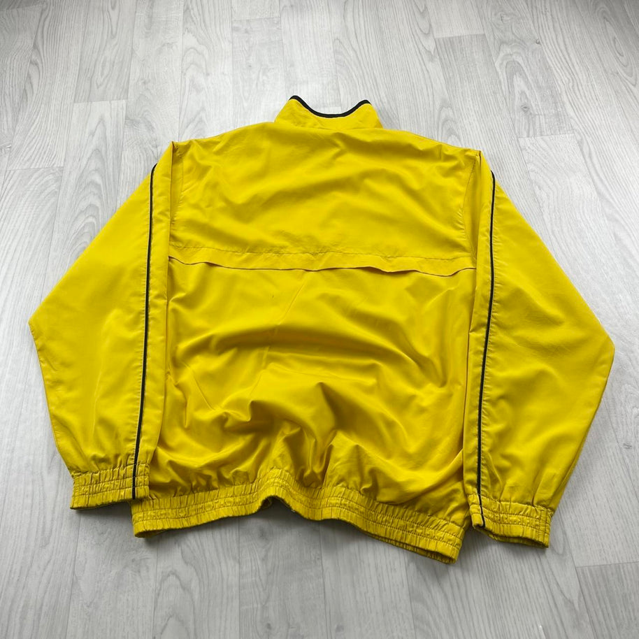 VINTAGE Y2K UMBRO LIGHTWEIGHT TRACK JACKET YELLOW