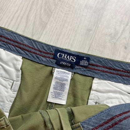 CHAPS BAGGY CARGO SHORTS KHAKI GREEN