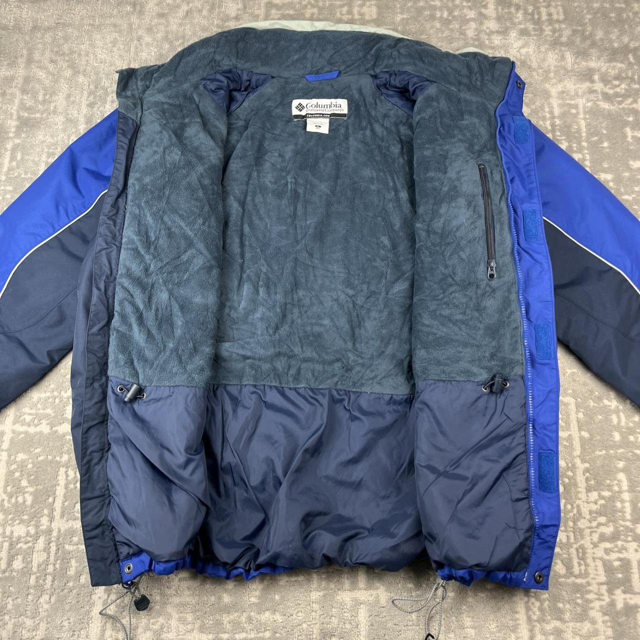 VINTAGE 00s COLUMBIA TECHNICAL PADDED UTILITY JACKET BLUE