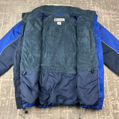 VINTAGE 00s COLUMBIA TECHNICAL PADDED UTILITY JACKET BLUE