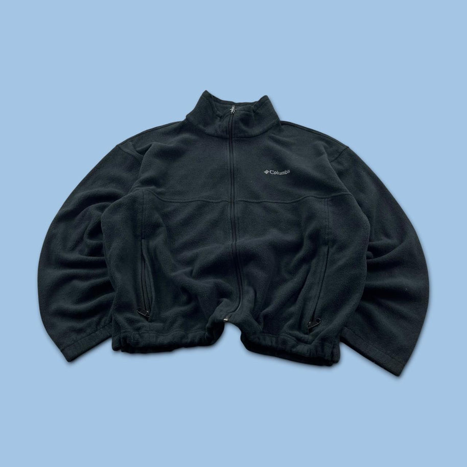 VINTAGE Y2K COLUMBIA ZIP UP FLEECE JACKET BLACK