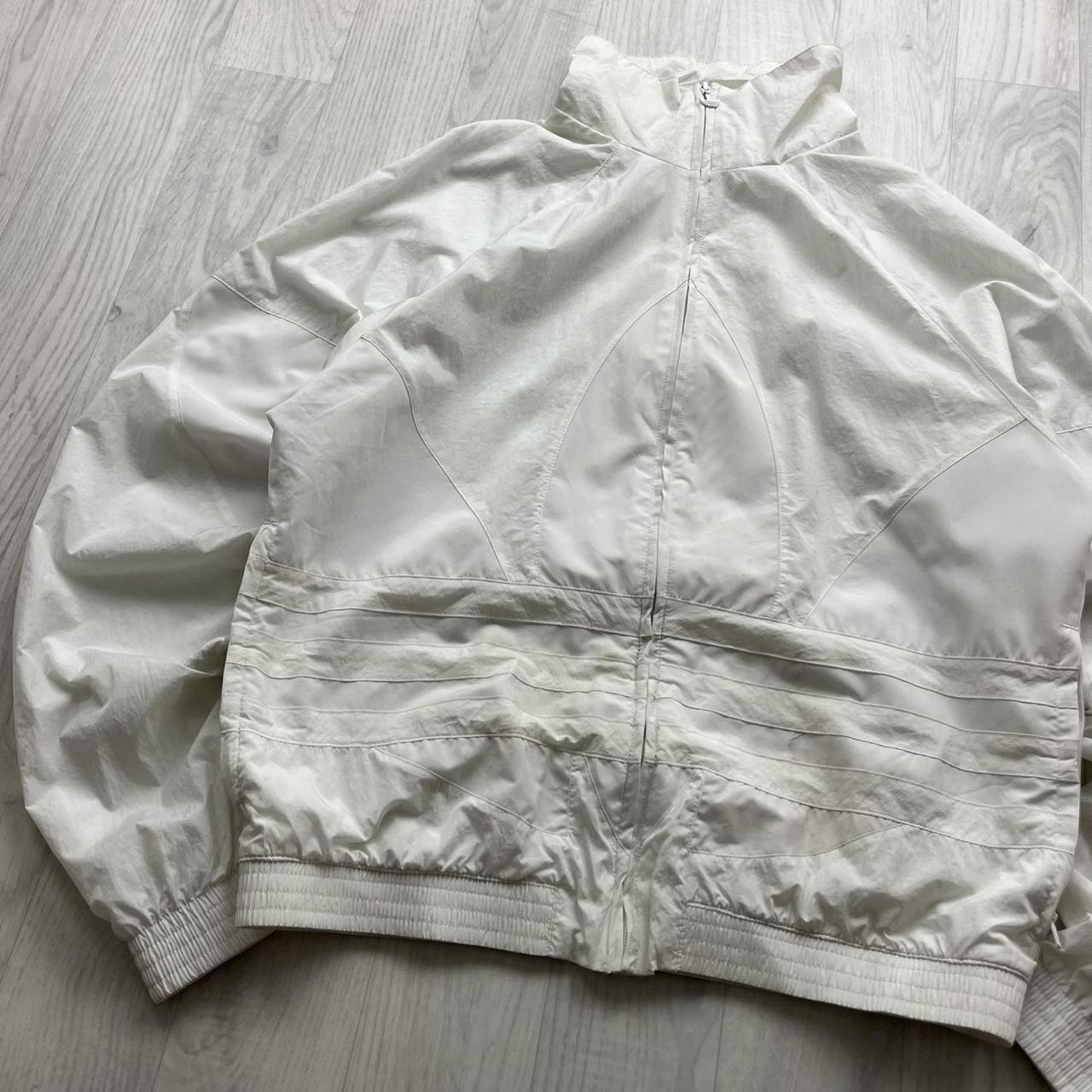 VINTAGE Y2K ADIDAS WINDBREAKER TRACK JACKET WHITE