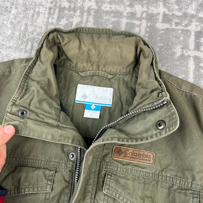 VINTAGE 00s COLUMBIA UTILITY WORKWEAR JACKET KHAKI
