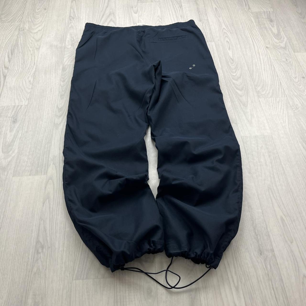 VINTAGE Y2K ADIDAS TECHNICAL BAGGY TRACKSUIT BOTTOMS NAVY