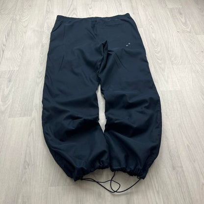 VINTAGE Y2K ADIDAS TECHNICAL BAGGY TRACKSUIT BOTTOMS NAVY