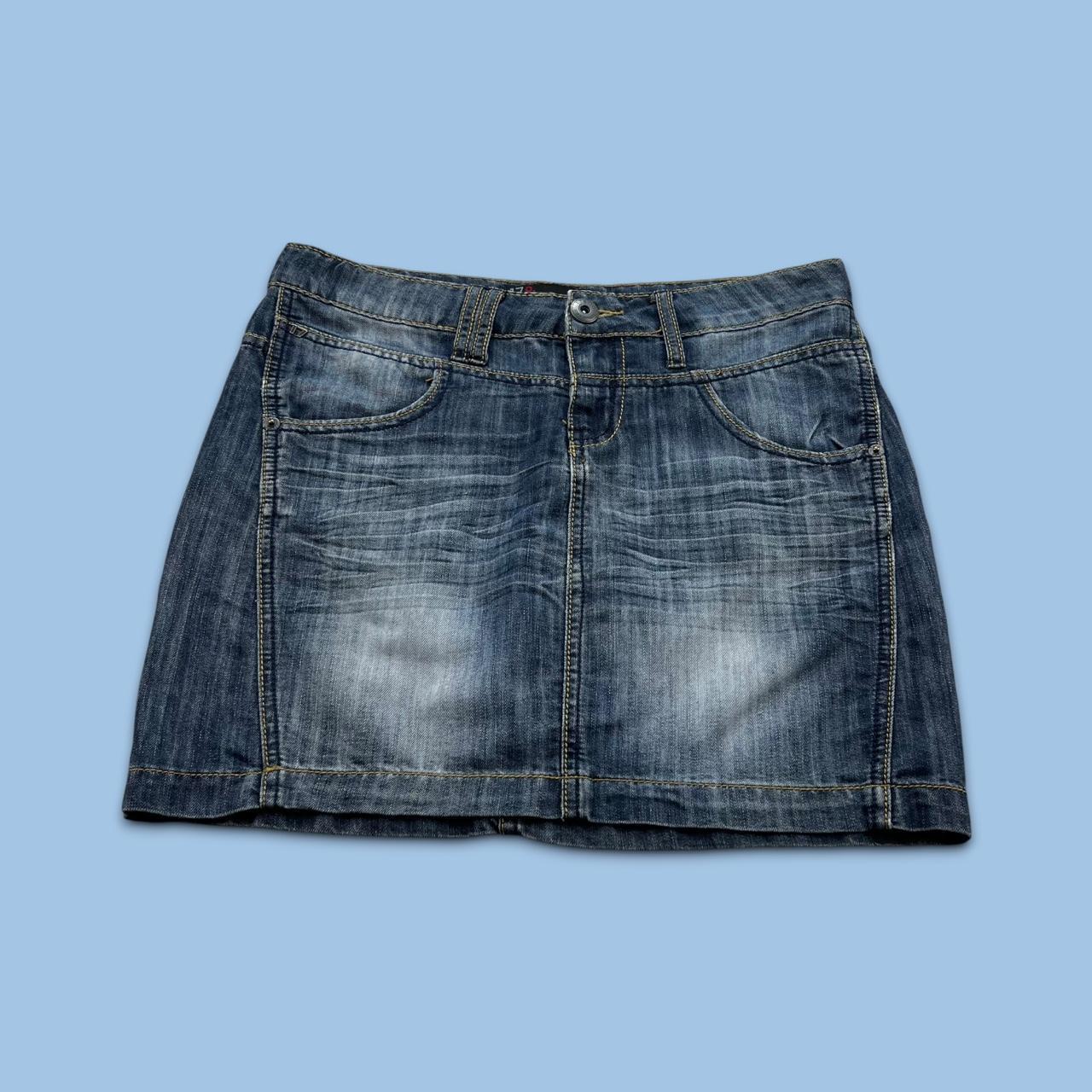 VINTAGE Y2K 17&CO DENIM MINI SKIRT BLUE