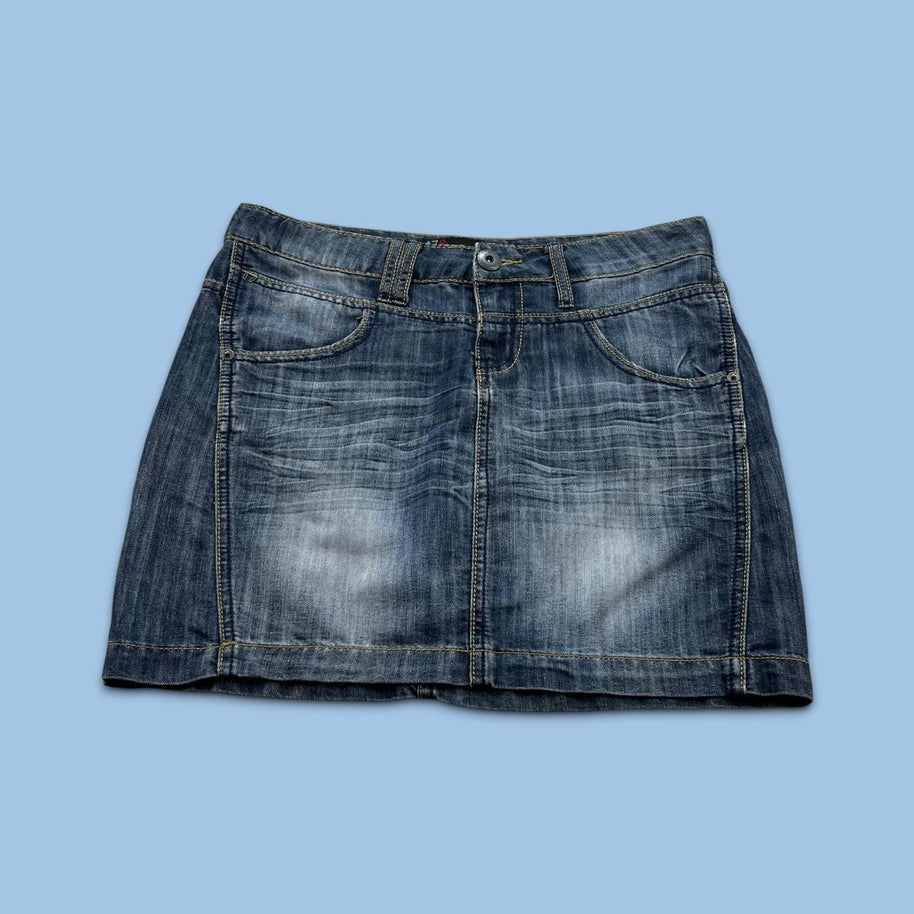 VINTAGE Y2K 17&CO DENIM MINI SKIRT BLUE