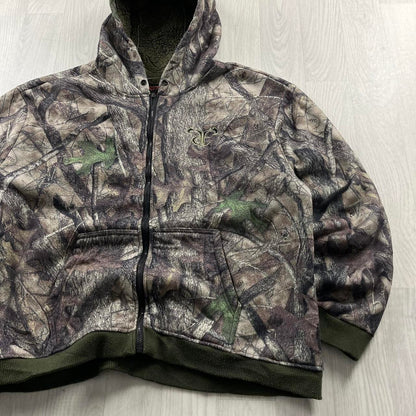 VINTAGE REALTREE ZIP UP HOODIE CAMO