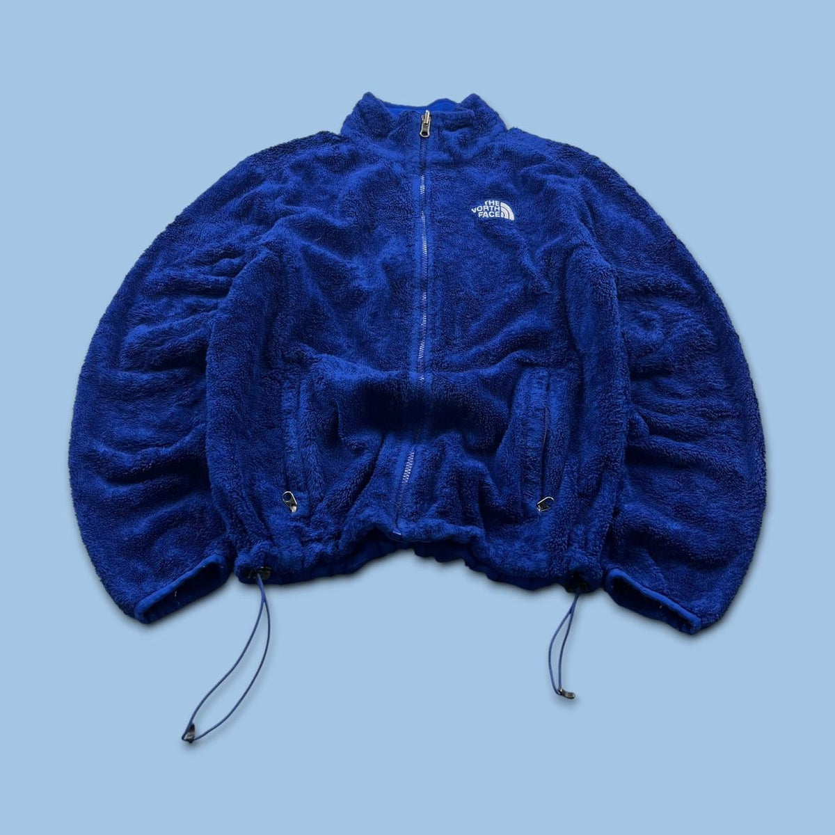 VINTAGE Y2K THE NORTH FACE FLEECE ZIP UP JACKET BLUE