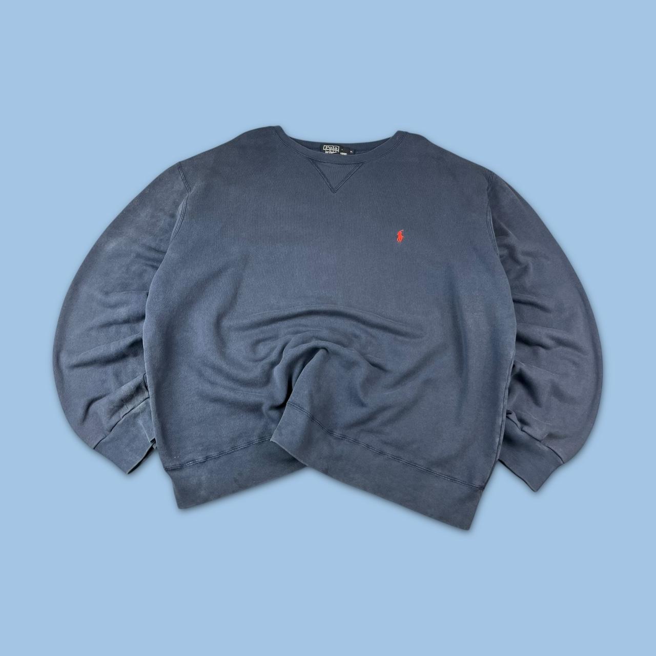 VINTAGE Y2K RALPH LAUREN BOXY SWEATSHIRT NAVY