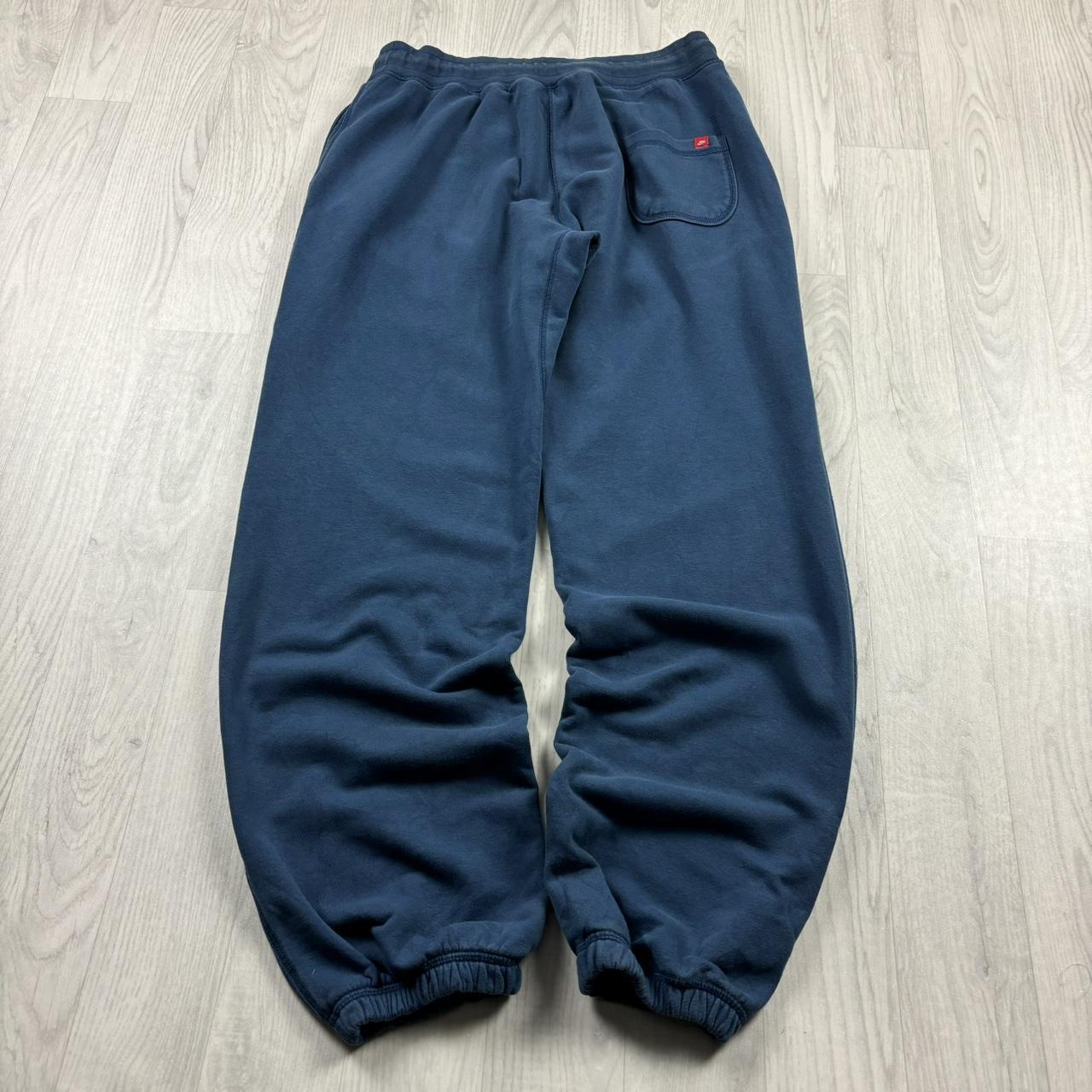 VINTAGE 00s NIKE BAGGY COTTON SWEATPANTS BLUE