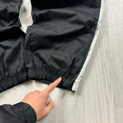 VINTAGE Y2K FILA BAGGY SHELL TRACKSUIT BOTTOMS BLACK
