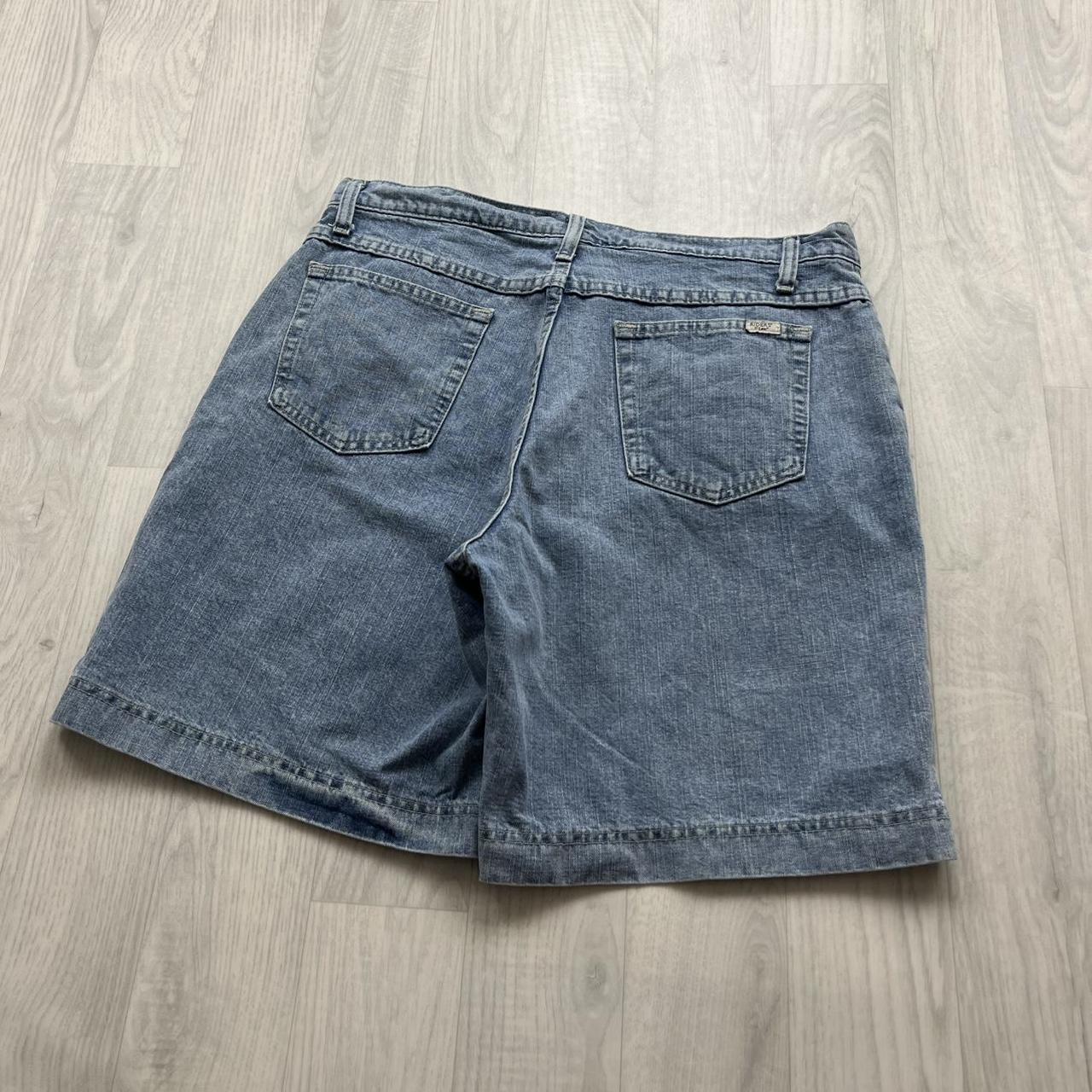 VINTAGE 00s RIDERS BY LEE BAGGY JORTS LIGHT BLUE