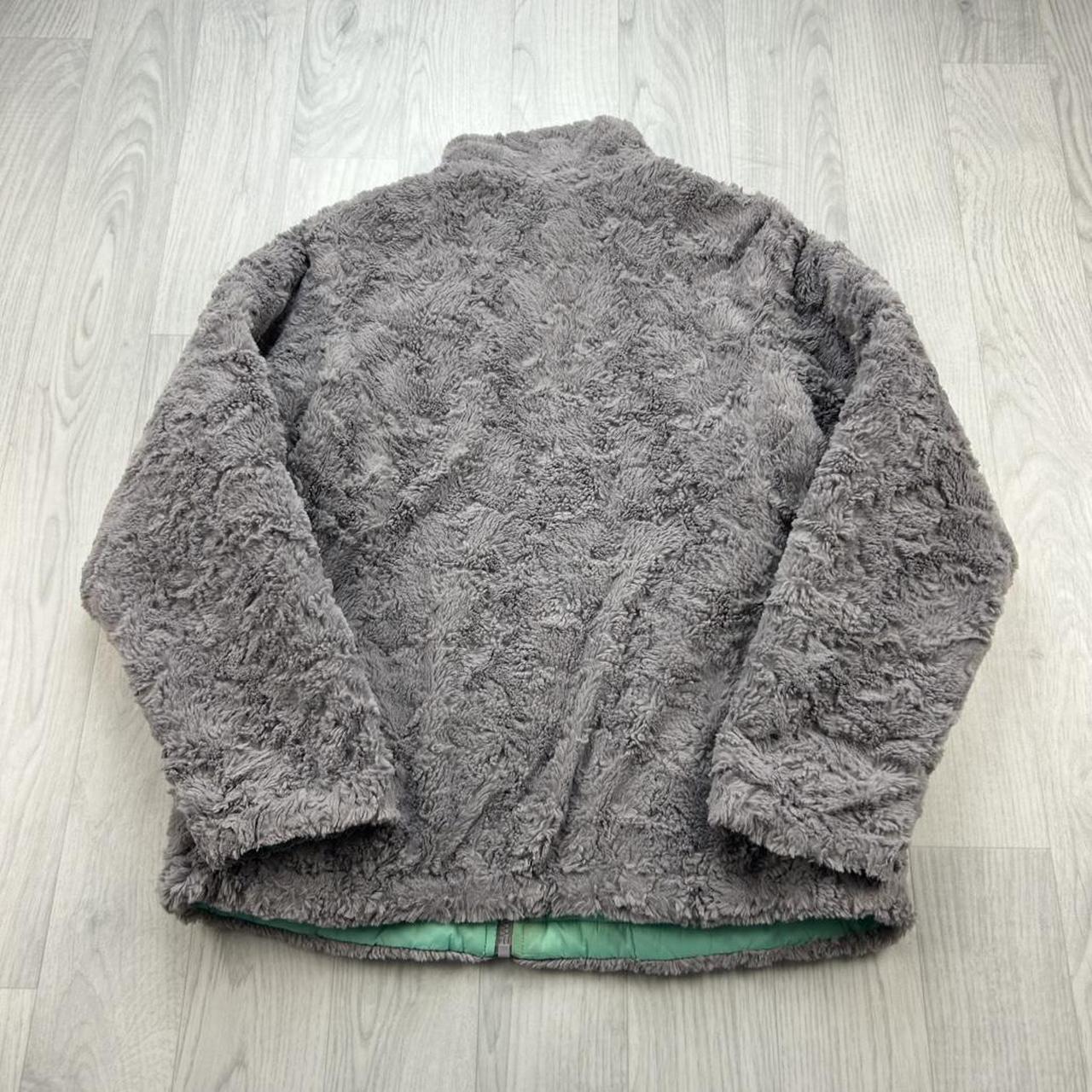 VINTAGE Y2K THE NORTH FACE REVERSIBLE FLEECE JACKET GREY / GREEN