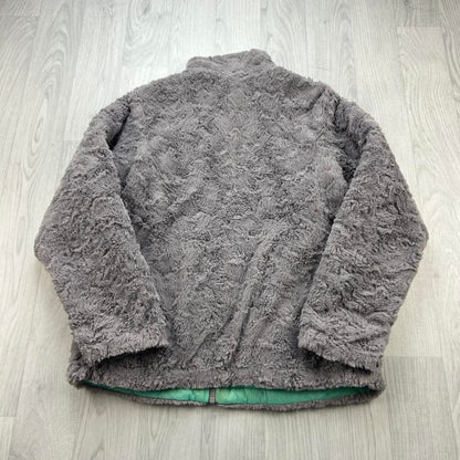 VINTAGE Y2K THE NORTH FACE REVERSIBLE FLEECE JACKET GREY / GREEN