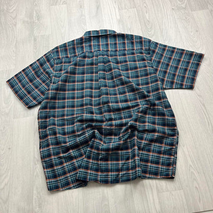 VINTAGE Y2K GUINNESS SHORT SLEEVE BUTTON UP SHIRT BLUE / NAVY