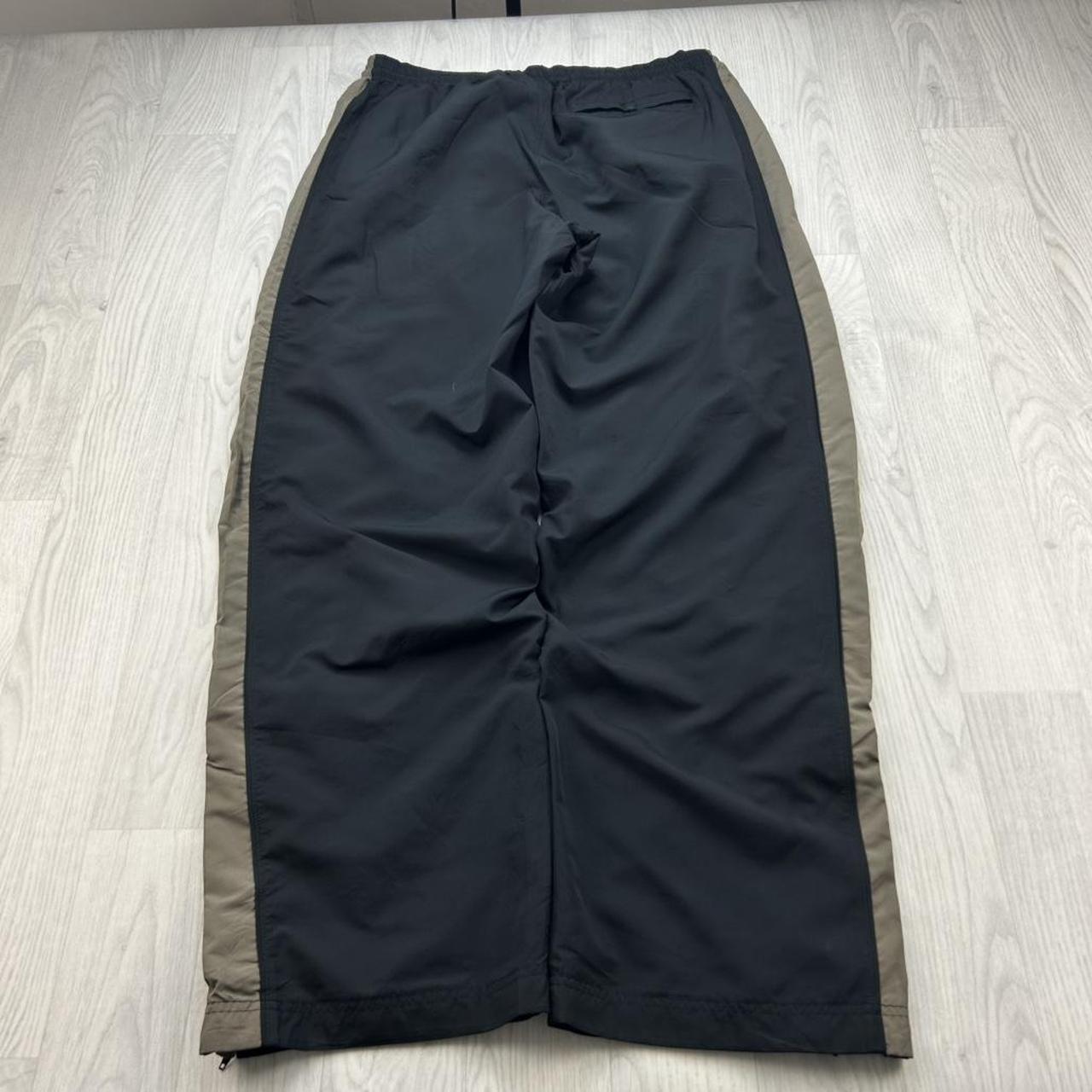 VINTAGE Y2K NIKE BAGGY WIDE LEG TRACKSUIT BOTTOMS BLACK KHAKI