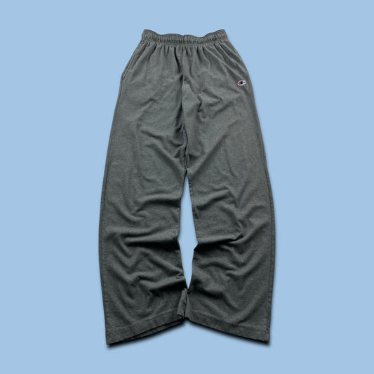 VINTAGE 00s CHAMPION LIGHTWEIGHT BAGGY COTTON SWEATPANTS GREY