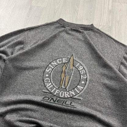 VINTAGE Y2K ONEILL GRAPHIC SWEATSHIRT GREY