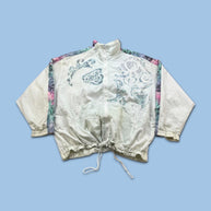 VINTAGE 90s ADIDAS TENNIS WINDBREAKER JACKET WHITE