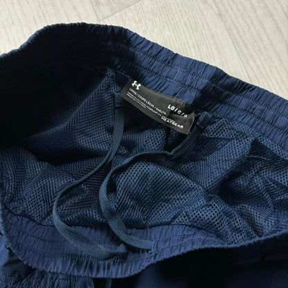 UNDER ARMOUR BAGGY TRACKSUIT BOTTOMS NAVY