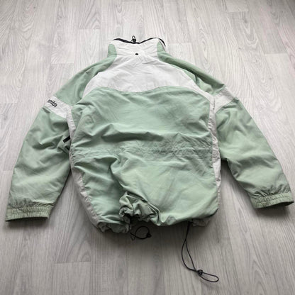 VINTAGE 00s COLUMBIA TECHNICAL UTILITY JACKET GREEN WHITE